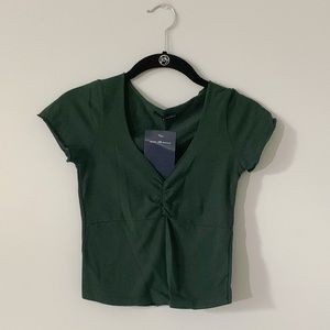 Brandy Melville dark green gina top